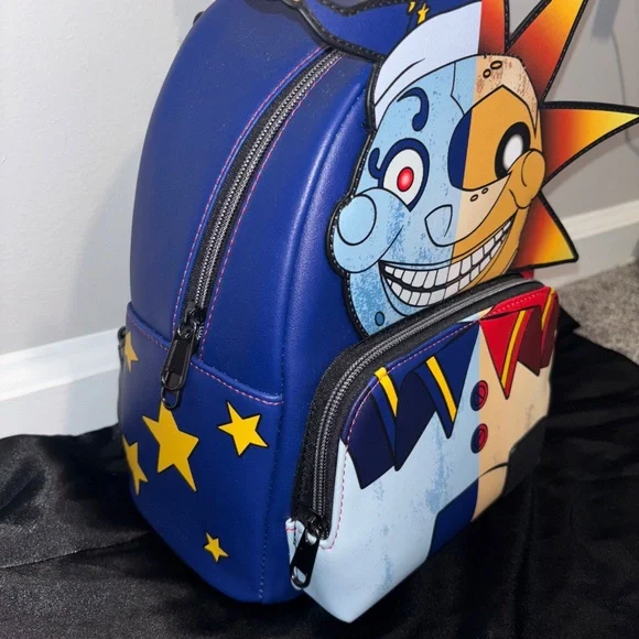 sun and moon five nights at freddy's loungefly backpack - Picture 3 of 3